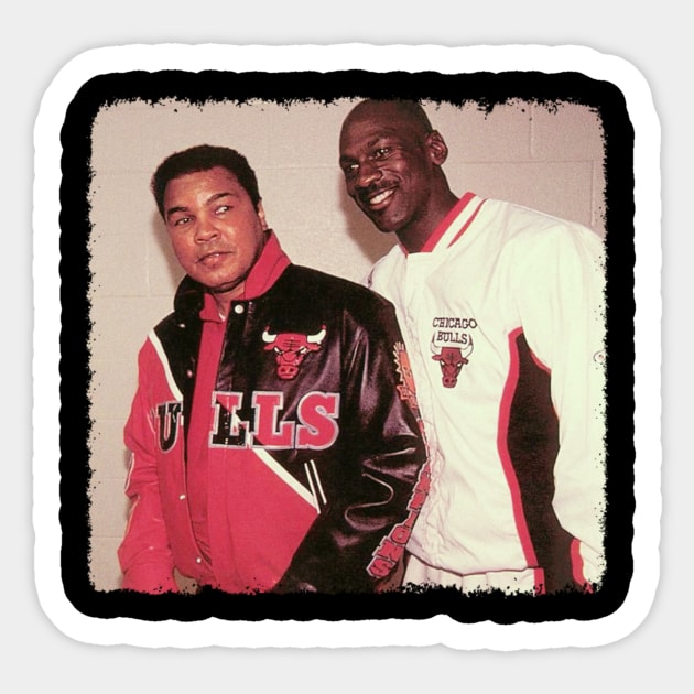 Muhammad Ali & Michael Jordan - Vintage Sticker by GoodMan999